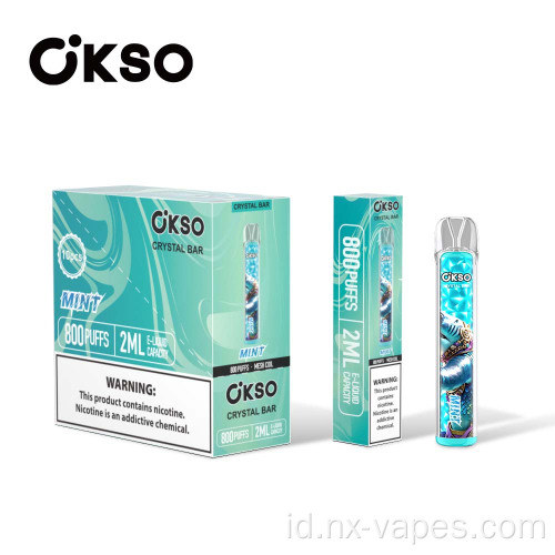 Okso Crystal Bar 800 Disposable Vape Wholesale